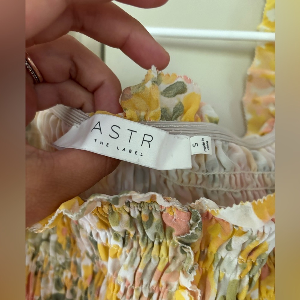 Astr the Label |  Flutter Sleeve Smocked Blouse - Picture 5 of 7